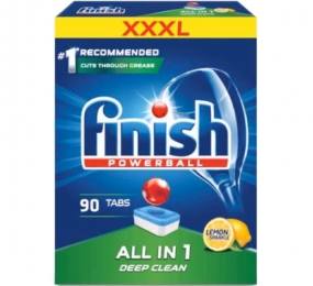 Viên rửa bát Finish All in one 90 viên - Hương Chanh